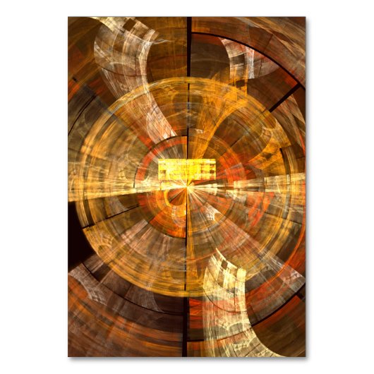 Integriteit Abstracte Art Table Card Kaart (Voorkant)