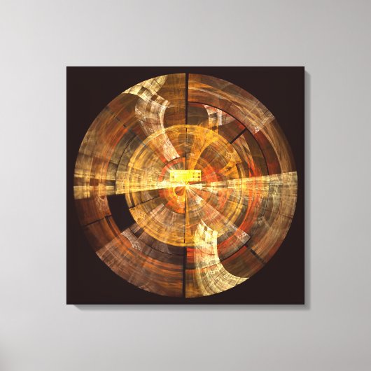 Integriteit Abstracte Art Wrapped Canvas Print (Voorkant)