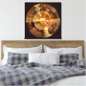Integriteit Abstracte Art Wrapped Canvas Print (Insitu (Slaapkamer))