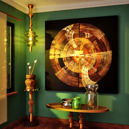 Integriteit Abstracte Art Wrapped Canvas Print