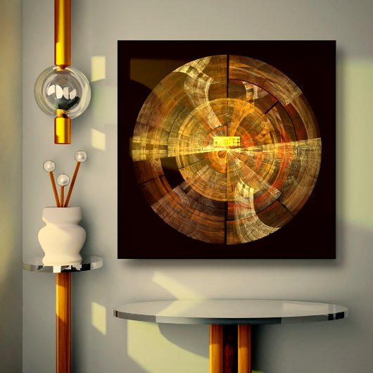 Integriteit Abstracte Art Wrapped Canvas Print