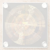 Integriteit Abstracte kunst Glazen Onderzetter (Achterkant)