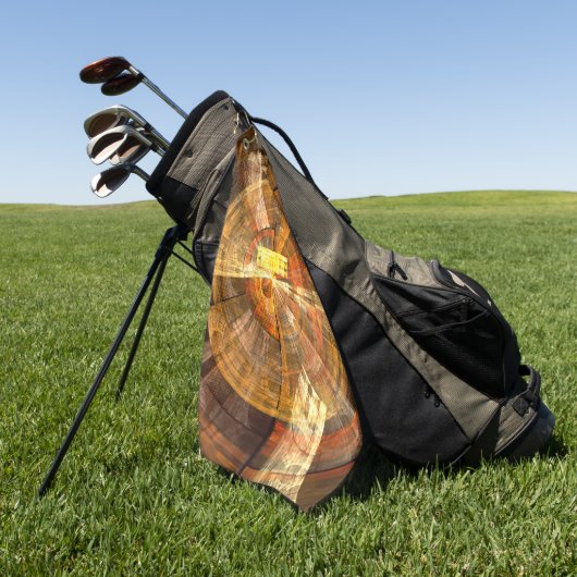 Integriteit Abstracte kunst Golfhanddoek (Groen)