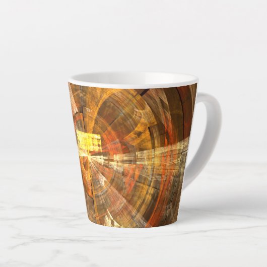 Integriteit Abstracte kunst Latte Mok (Rechterhoek)