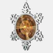 Integriteit Abstracte kunst Tin Sneeuwvlok Ornament (Rechts)