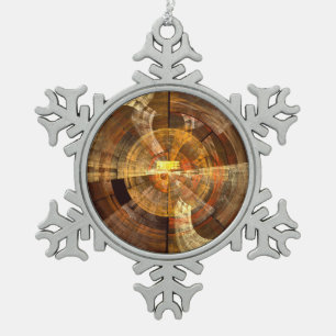 Integriteit Abstracte kunst Tin Sneeuwvlok Ornament