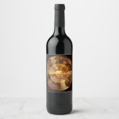 Integriteit Abstracte kunst Wijn Etiket (Voorkant)