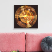 Integriteit Abstracte kunst zwart-wit Canvas Afdruk (Insitu (Woonkamer))