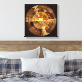 Integriteit Abstracte kunst zwart-wit Canvas Afdruk (Insitu (Slaapkamer))