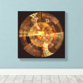 Integriteit Abstracte kunst zwart-wit Canvas Afdruk (Insitu (Houten vloer))