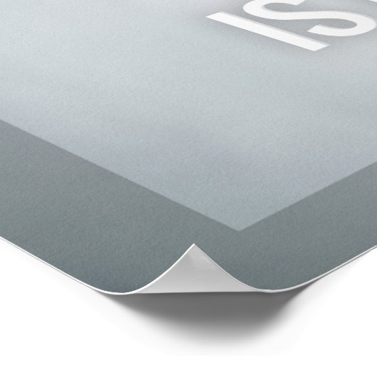 Integriteit . Amerikaanse vlag Poster (Hoek)