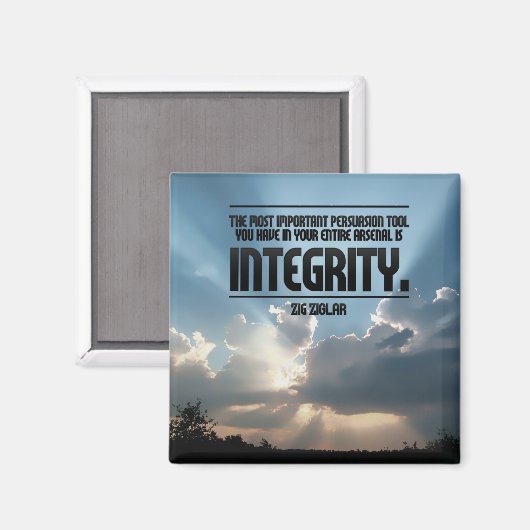 Integriteit Inspirerend Button Magneet (Voorkant / Achterkant)