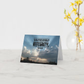 Integriteit Inspirerend Groet Opmerking Kaart (Gele Bloem)