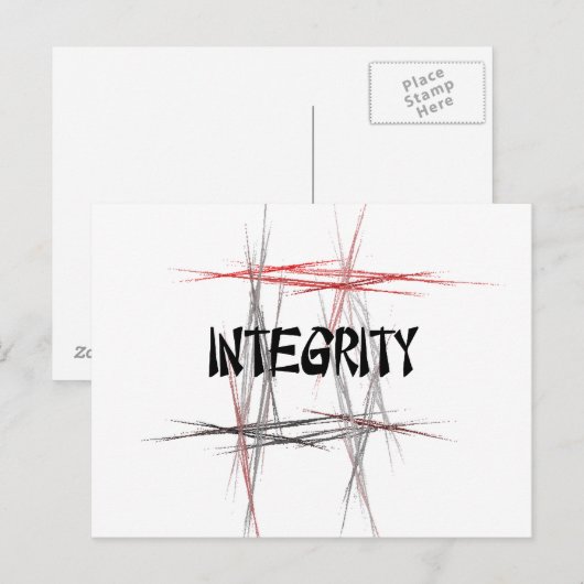 Integriteit krijgskunst briefkaart (Voorkant / Achterkant)