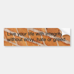 Integriteit op Brick-Bumpersticker Bumpersticker