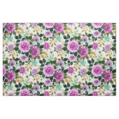 INTEGRITEIT Paarse Mint Gold Floral Stof (Fat Quarter)