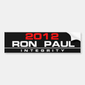INTEGRITEIT RON PAUL 2012 BUMPERSTICKER (Voorkant)
