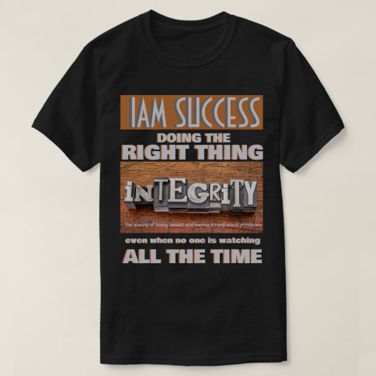 INTEGRITEIT T-SHIRT (Design voorkant)