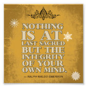 Integriteit van je eigen geest foto afdruk (Voorkant)