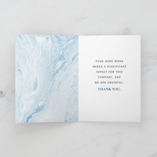 Integriteit, verbintenis tot excellentietoewijzing bedankkaart (Binnen)