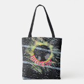 Integriteitsspiegel met een ingewikkeld patroon tote bag (Achterkant)