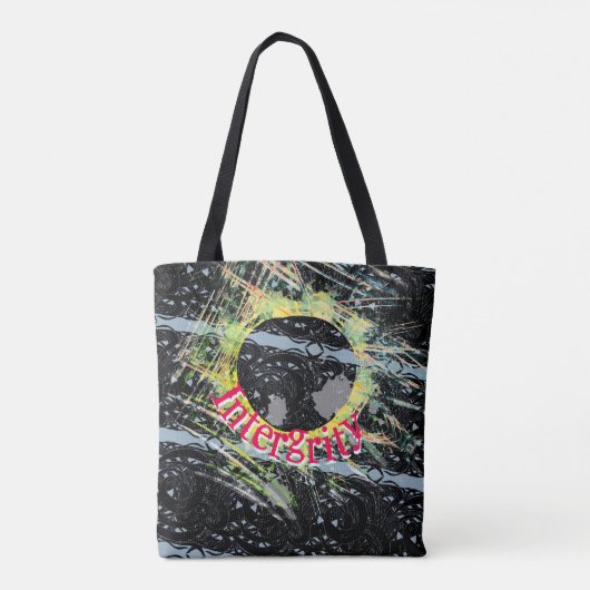 Integriteitsspiegel met een ingewikkeld patroon tote bag (Achterkant)