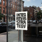 Integrity As Strategy Poster – Typography Print