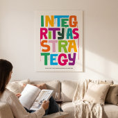 Integrity As Strategy - Typography Print |Wall Art