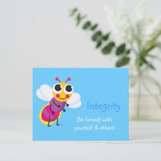 Integrity Cute Firefly Briefkaart (Staand voorkant)