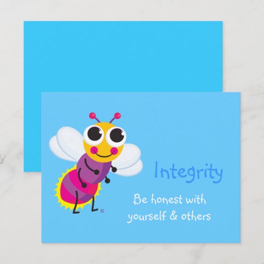 Integrity Cute Firefly Briefkaart (Voorkant / Achterkant)