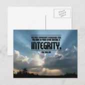 Integrity Inspirerend Post Kaart (Voorkant / Achterkant)