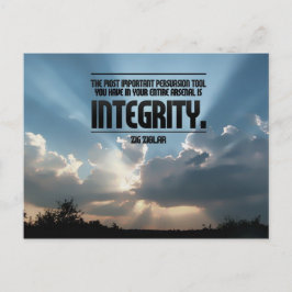 Integrity Inspirerend Post Kaart