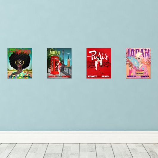 Integrity International Airways Small Print Set (Houten vloer)