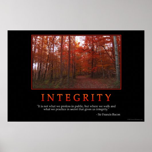 Integrity Poster (Voorkant)