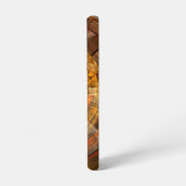 Integrity Radial Abstract Art in Warm Gold Tones Samsung Galaxy Hoesje (Linkerkant)