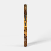 Integrity Radial Abstract Art in Warm Gold Tones Samsung Galaxy Hoesje (Rechterkant)