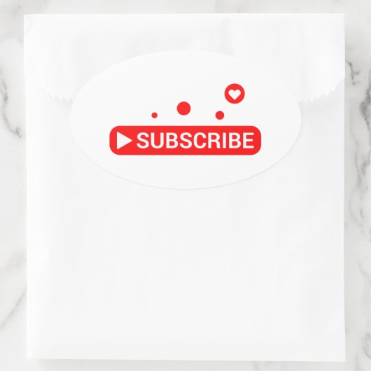 intekenen op mijn youtube kanaal sticker (Tas)