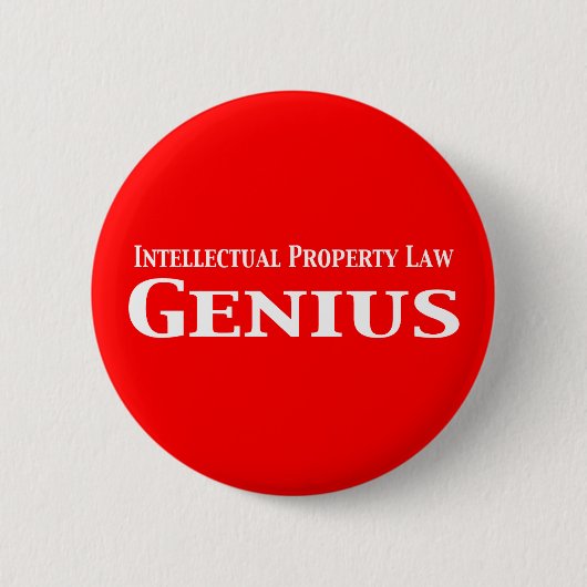 Intellectueel Eigendomsrecht Genius Gifts Ronde Button 5,7 Cm (Voorkant)