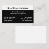 Intellectueel eigendomsrecht visitekaartje (Voorkant / Achterkant)