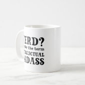 Intellectuele badpas koffiemok (Voorkant links)