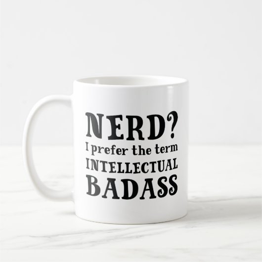 Intellectuele badpas koffiemok (Links)