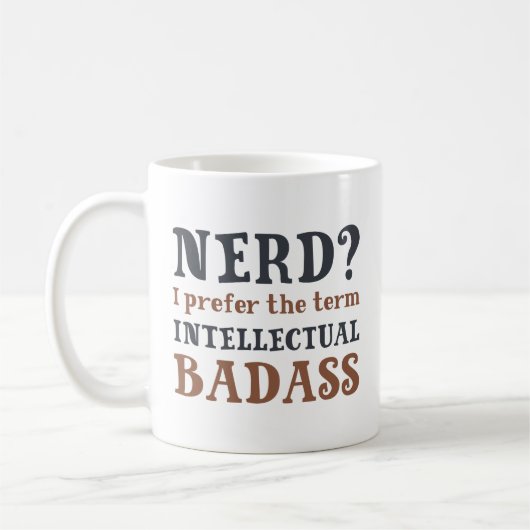 Intellectuele badpas koffiemok (Links)