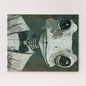 Intellectuele kikker legpuzzel (Horizontaal)