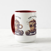 INTELLECTUELE KOFFIE IN EEN SKATER MOK (Voorkant links)