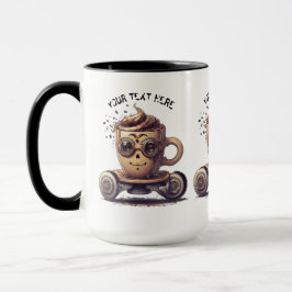 INTELLECTUELE KOFFIE IN EEN SKATER MOK