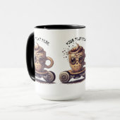 INTELLECTUELE KOFFIE IN EEN SKATER MOK (Voorkant links)