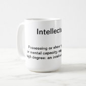 Intellectuele koffie-Mok Koffiemok (Voorkant links)