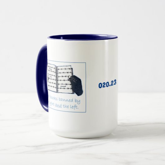 Intellectuele vrijheid mok (Voorkant links)