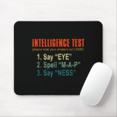Intelligence Test Adult Humor Funny Sarcasm Graphi Muismat (Met muis)