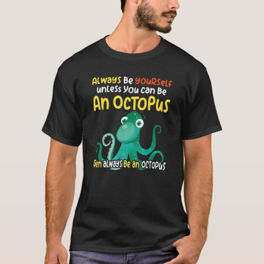 Intelligent als een octopus oceanisch schepsel 2 t-shirt (Voorkant)